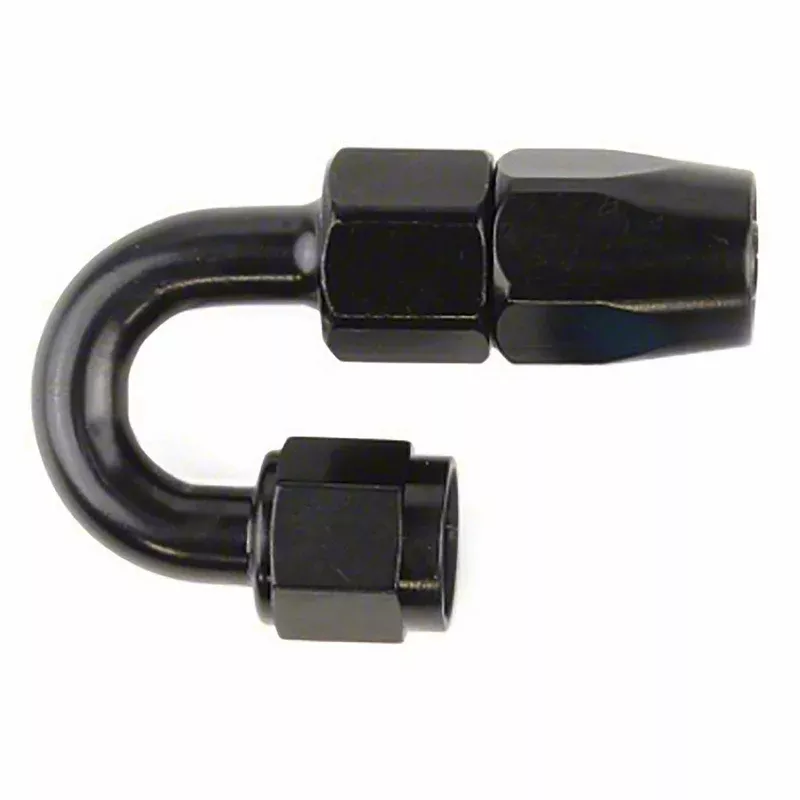 -10AN X 180 BLK HOSE END