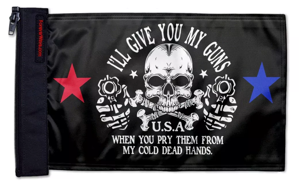 2A We The People 12"x18" Forever Wave Flag for Jeep Wrangler LJ 2003-2006