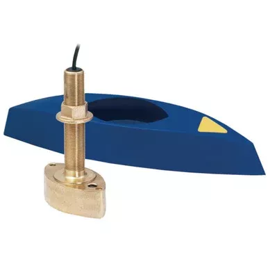 Airmar B45-DT-HB 600W Thru-Hull Transducer w/Fairing Block & Humminbird #9 Connector | B45-DT-HB