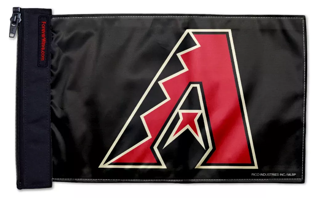 Arizona Diamondbacks 11"x17" Forever Wave Flag for Jeep Wrangler JKU 4-Door 2007-2018