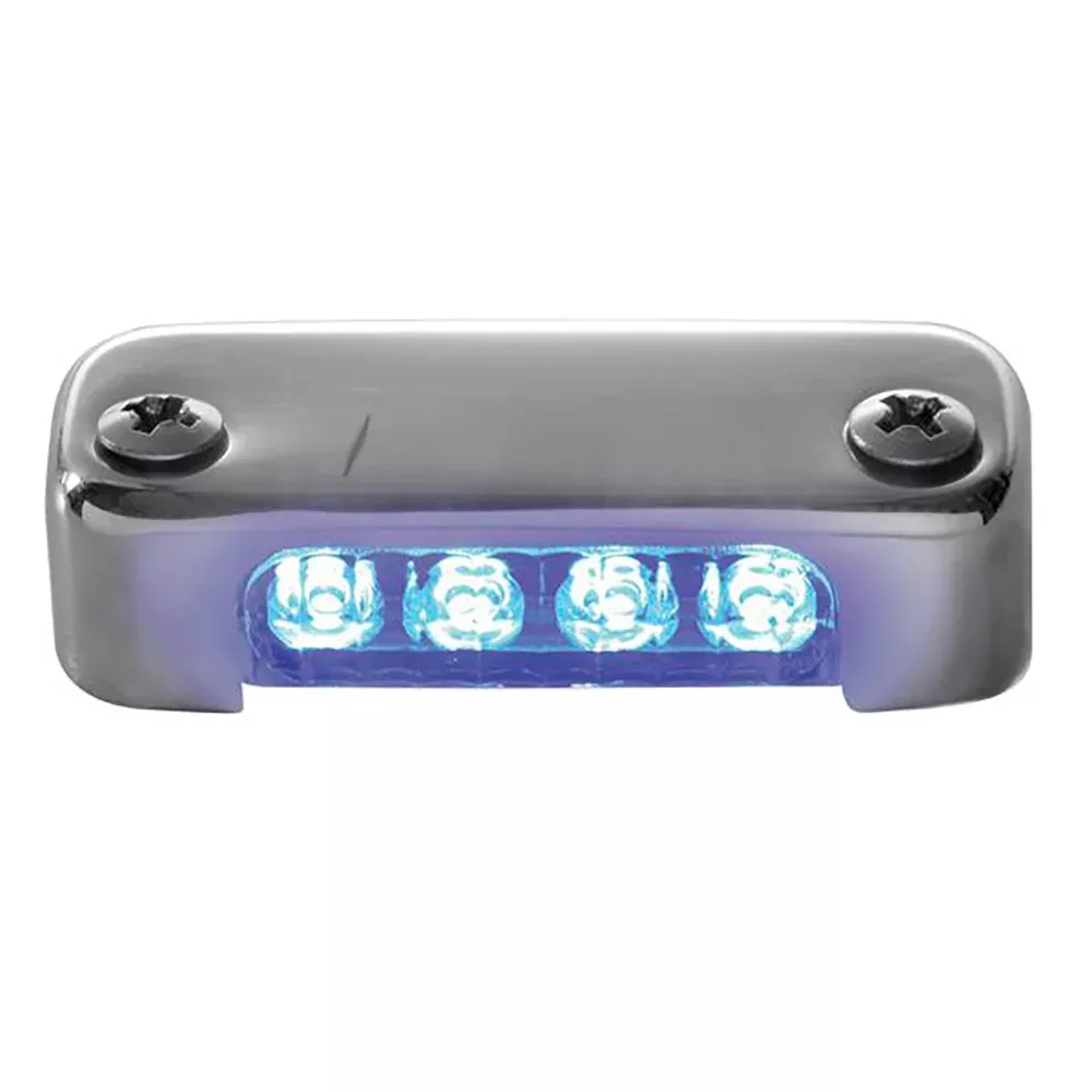 Attwood Blue LED Micro Light w/Stainless Steel BezelVertical Mount