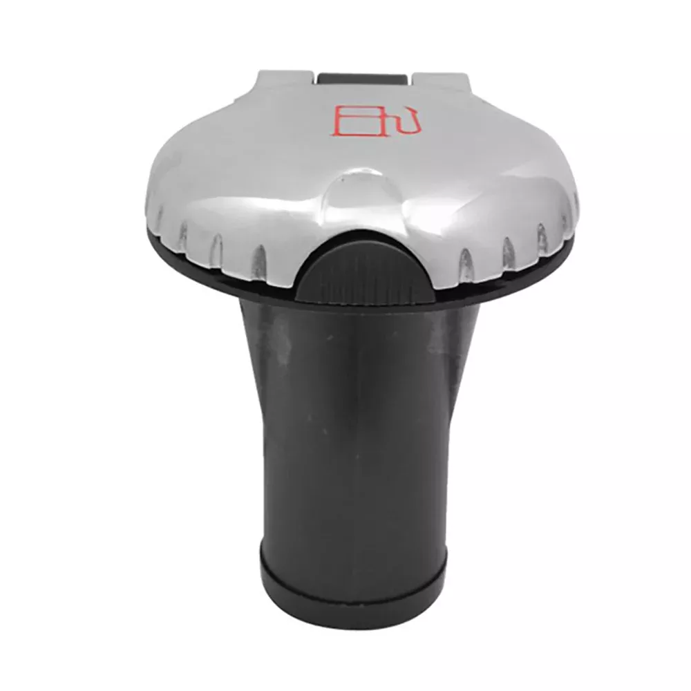 Attwood Deck Fill f/Carbon Canister System - Straight BodyScalloped Chrome Cap