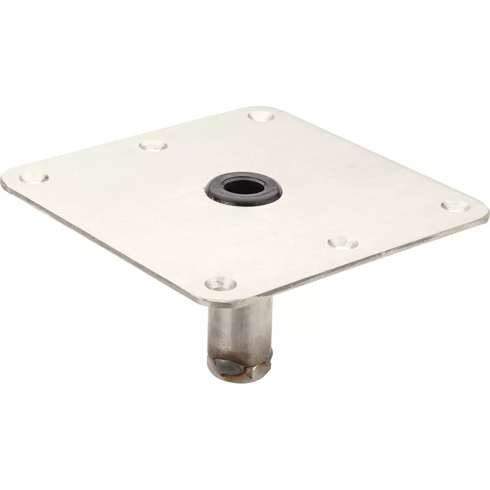 Attwood SWIVL-EZE 7x7 Lock'N-Pin Zinc Plated Steel 3/4" Pin Base | SP-67739-T