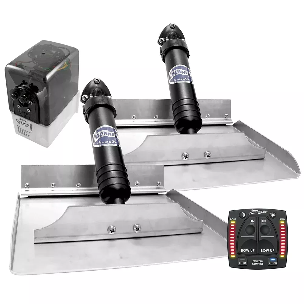 Bennett 12x12 Hydraulic Trim Tab System w /One Box Indication [1212OBI]