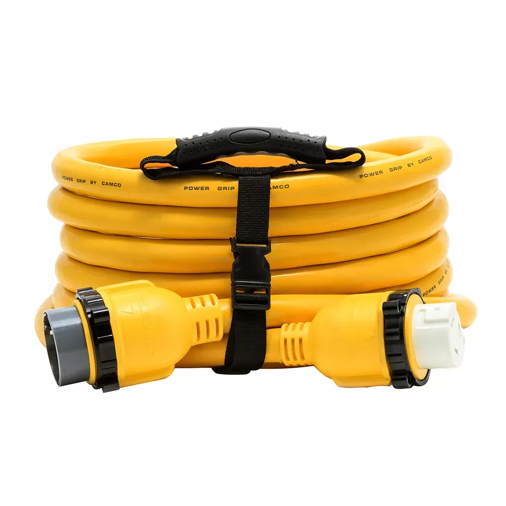 Camco 50 Amp Power Grip Marine Extension Cord - 25 M-Locking /F-Locking Adapter [55621]
