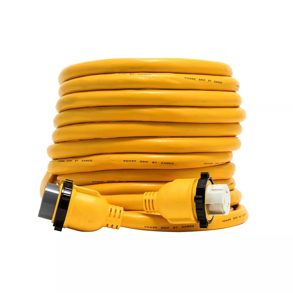 Camco 50 Amp Power Grip Marine Extension Cord - 50 M-Locking /F-Locking Adapter [55623]