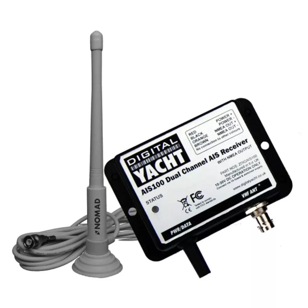 Digital Yacht AIS100 AIS USB Receiver w /QMax Portable Antenna [ZDIGAIS100QMA]