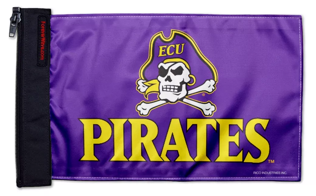 East Carolina 11"x17" Forever Wave Flag for Jeep Wrangler YJ 1986-1995