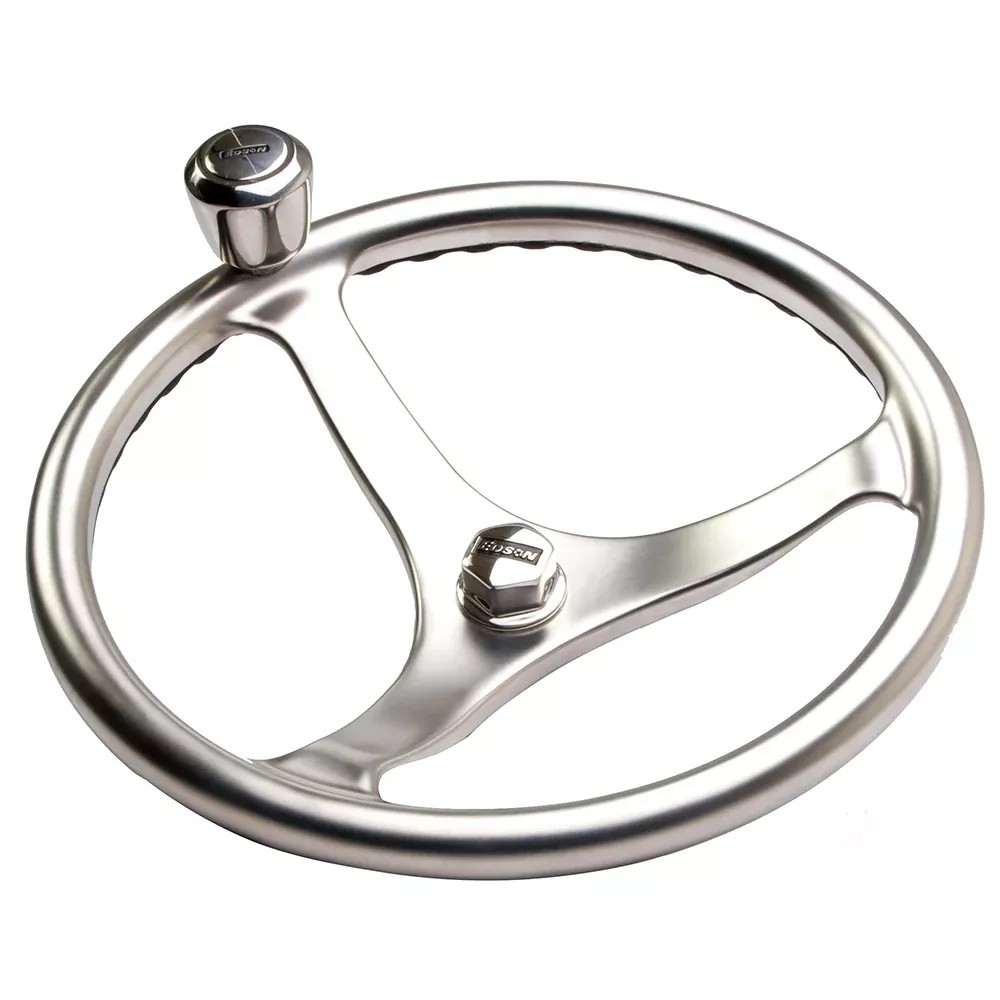 Edson Satin Finish ComfortGrip Powerwheel - 14.5" w/Knob & Nut | 1710WB-14-KIT