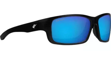 Fin-Nor RT Sunglasses – Matte Black Frame/Blue Mirror Glass Lens
