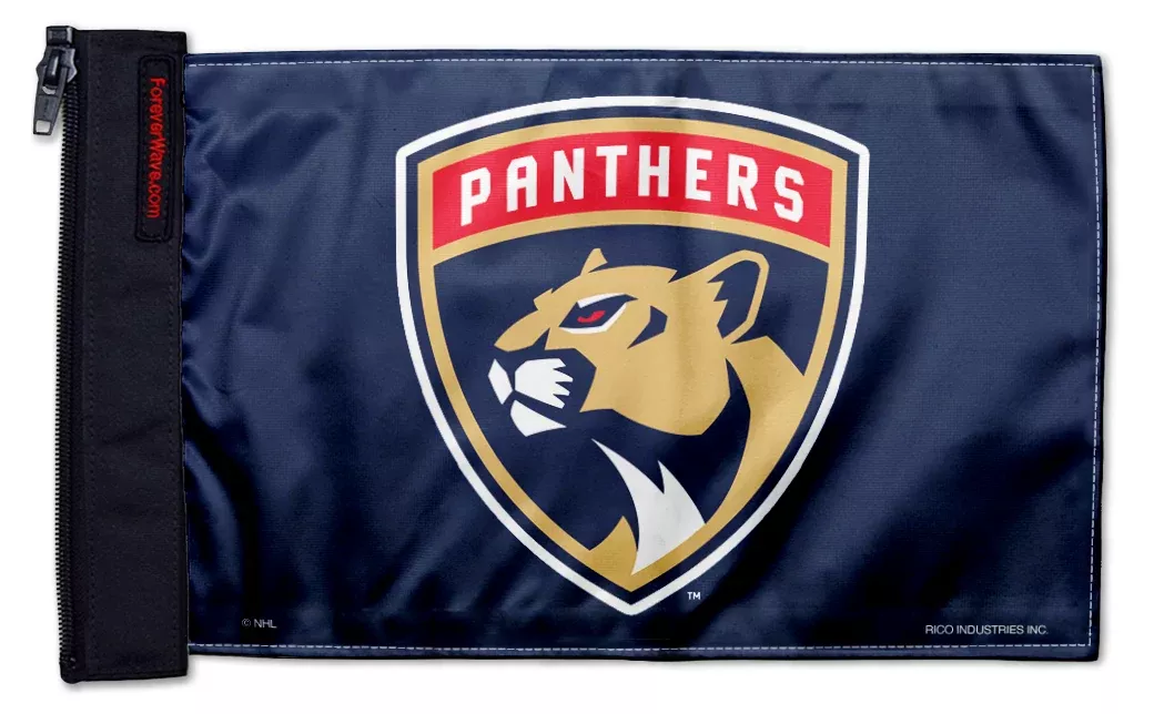Florida Panthers 11"x17" Forever Wave Flag for Jeep Wrangler JK 2-Door 2007-2018