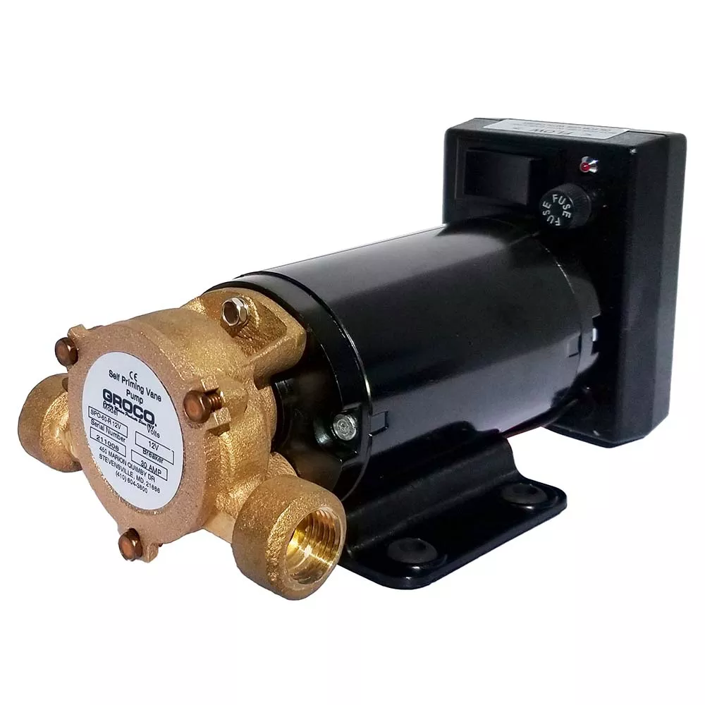 GROCO Commercial Duty Reversing Vane Pump - 12V [SPO-80-R 12V]