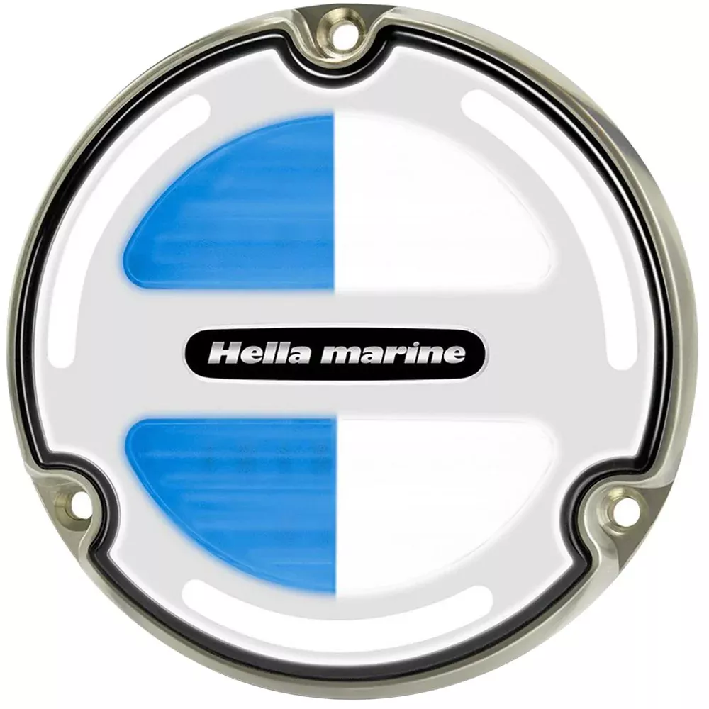 Hella Marine Apelo A3 White /Blue Underwater Light - Bronze - White Lens [016830001]