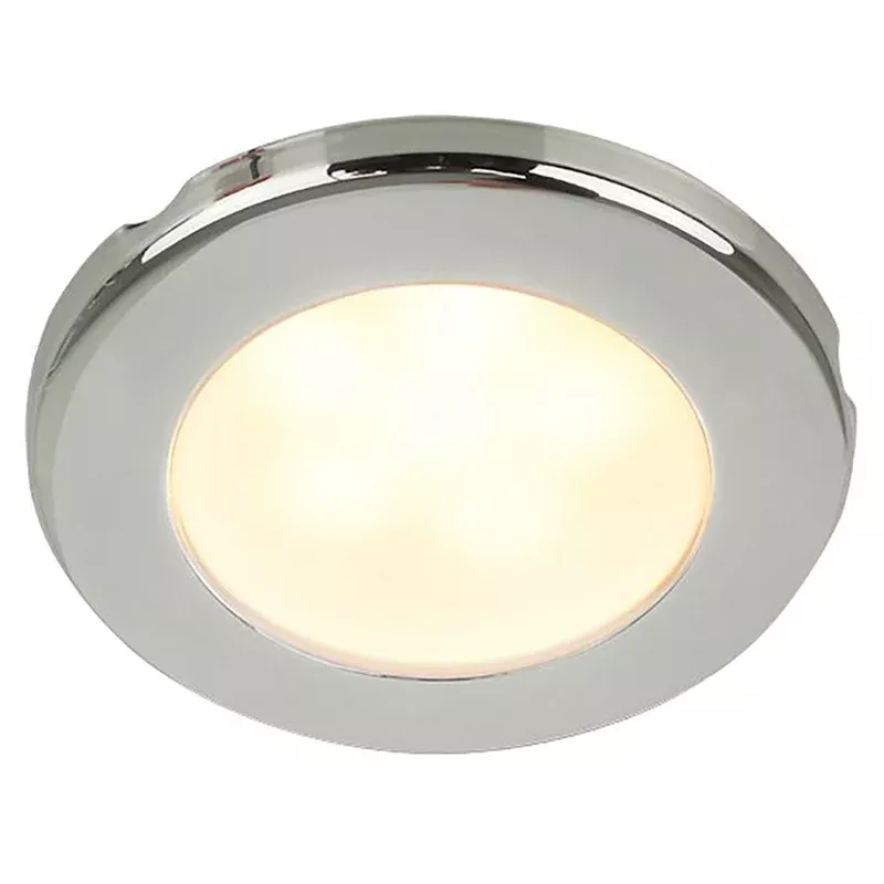 Hella Marine EuroLED 75 3" Round Screw Mount Down Light - Warm White LED - Stainless Steel Rim - 12V | 958109021
