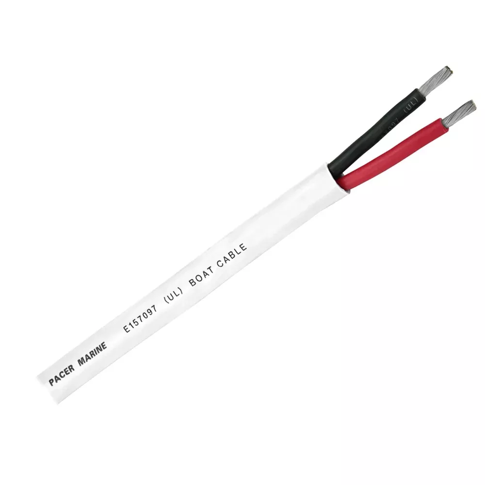 Pacer Round Duplex 2 Conductor Cable - 100' - 14 /2 AWG - Round Cable - Red, Black [WR14 /2DC-100]
