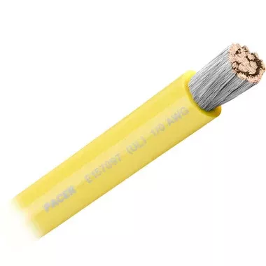 Pacer Yellow 1 /0 AWG Battery Cable - Sold By The Foot[WUL1 /0YL-FT]