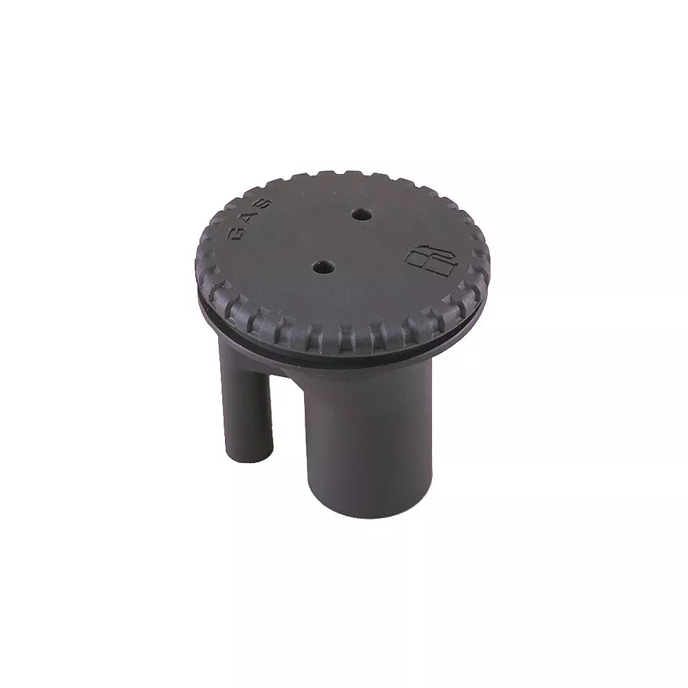 Perko 0543 Vented Fill f/1-1/2" Hose - Straight Neck - Gas - Black | 0543DPGBLK