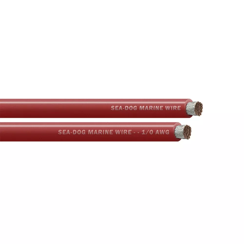 Sea-Dog 1/0 AWG Red Battery Cable - 100' [8011022]