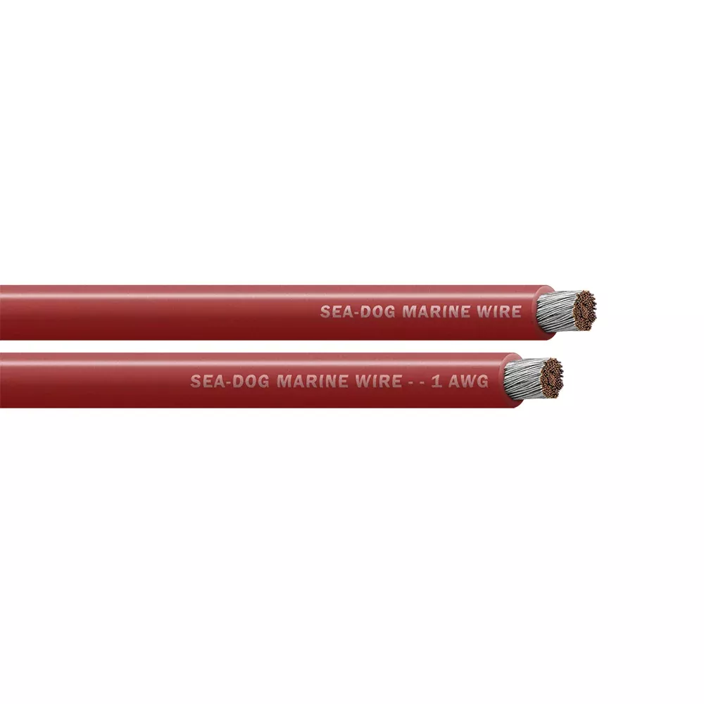 Sea-Dog 1 AWG Red Battery Cable - 50' [8001021]