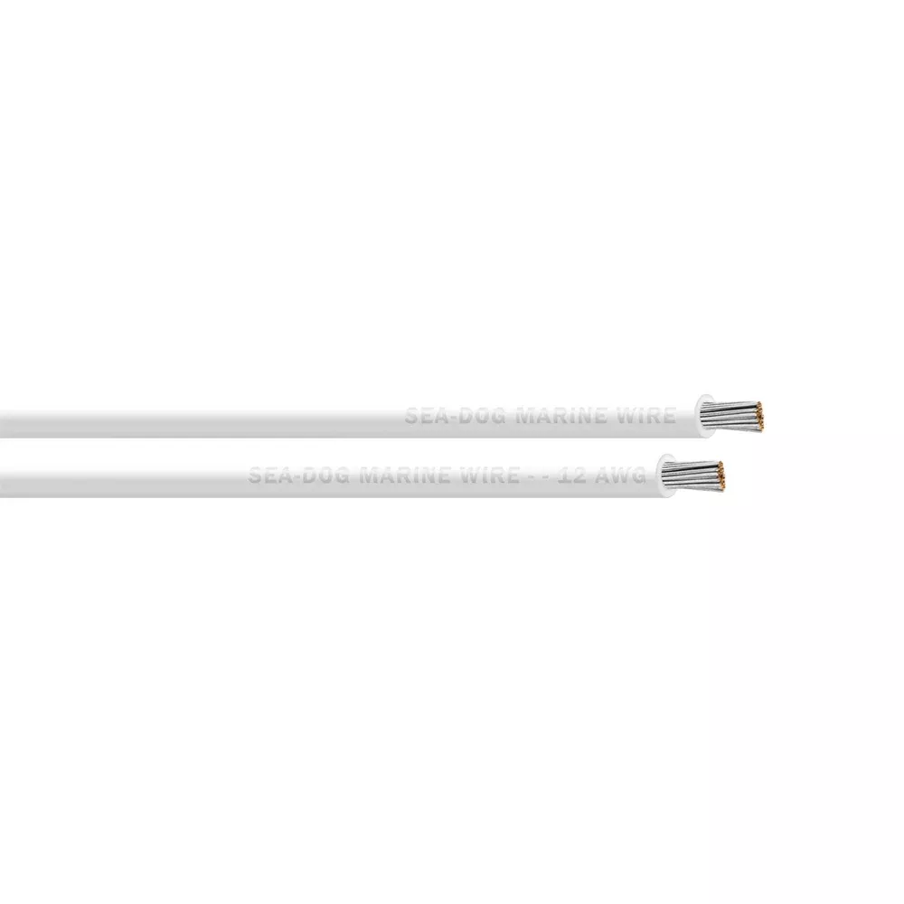 Sea-Dog 12 AWG White Primary Wire - 100' [8012052]