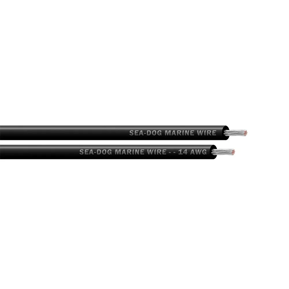Sea-Dog 14 AWG Black Primary Wire - 25' [8014010]