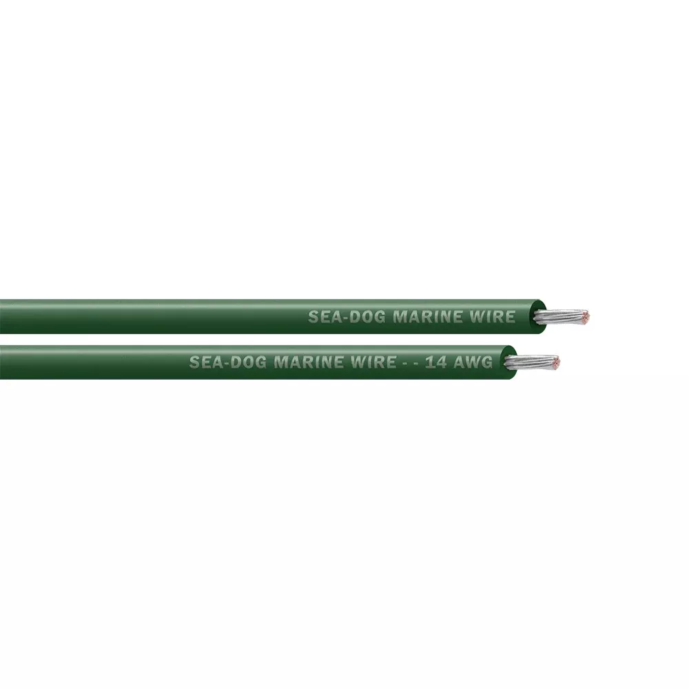 Sea-Dog 14 AWG Green Primary Wire - 25' [8014040]