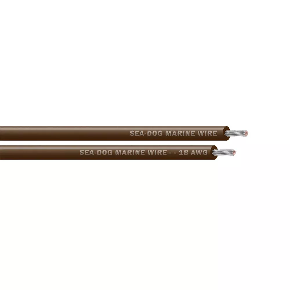 Sea-Dog 18 AWG Brown Primary Wire - 250' [8018074]