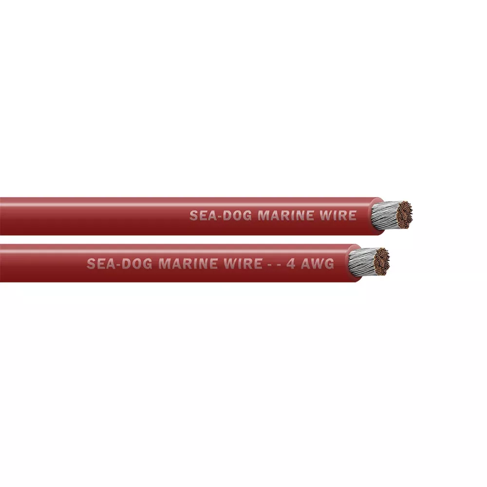 Sea-Dog 4 AWG Red Battery Cable - 50' [8004021]