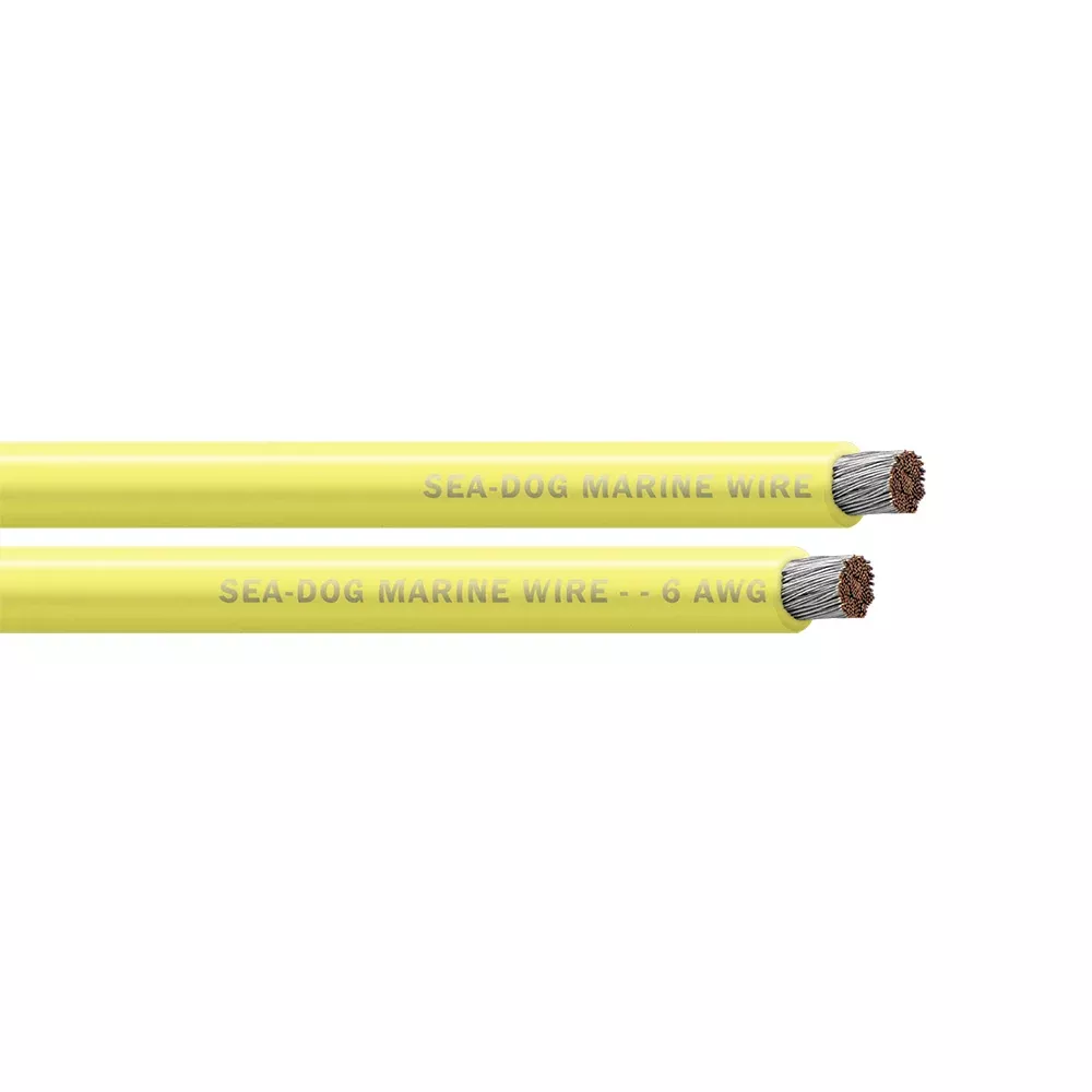 Sea-Dog 6 AWG Yellow Battery Cable - 25' [8006030]