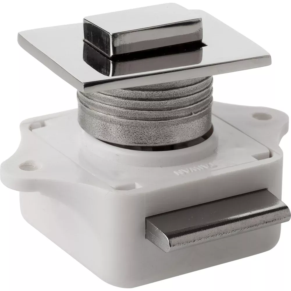 Sea-Dog Push Button Rim Latch - Square - Stainless Steel /Plastic Housing [225310-1]