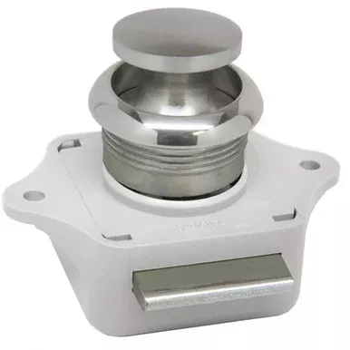 Sea-Dog Push Button Rim Latch - Stainless Steel/Plastic Housing