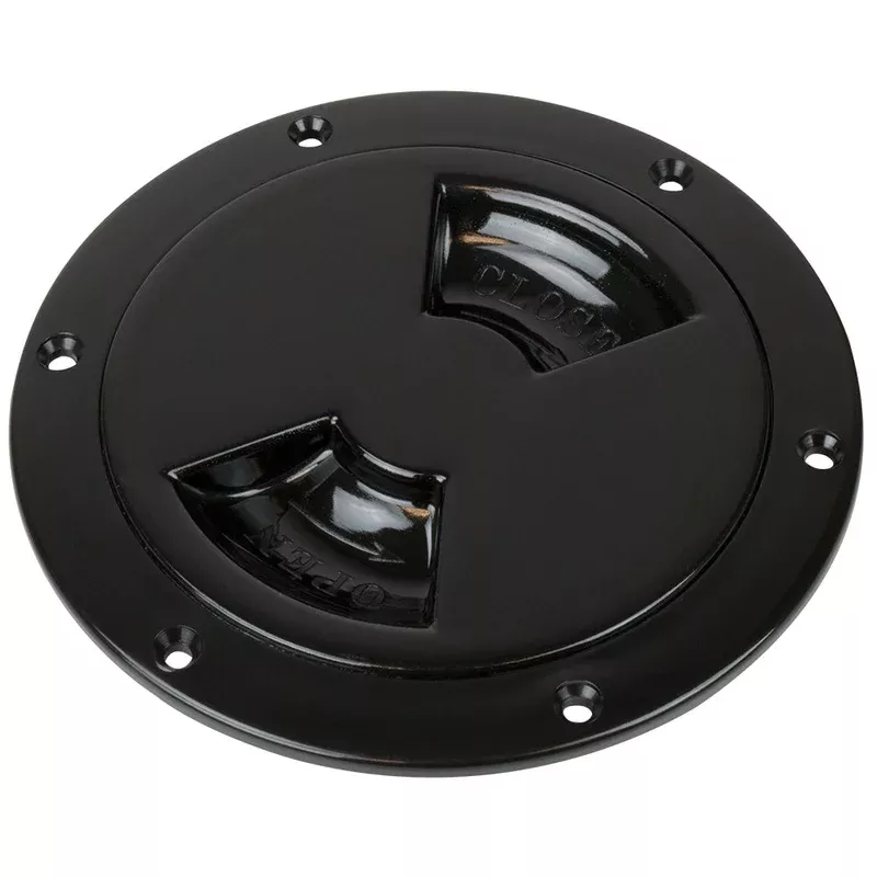 Sea-Dog Smooth Quarter Turn Deck Plate - Black - 5