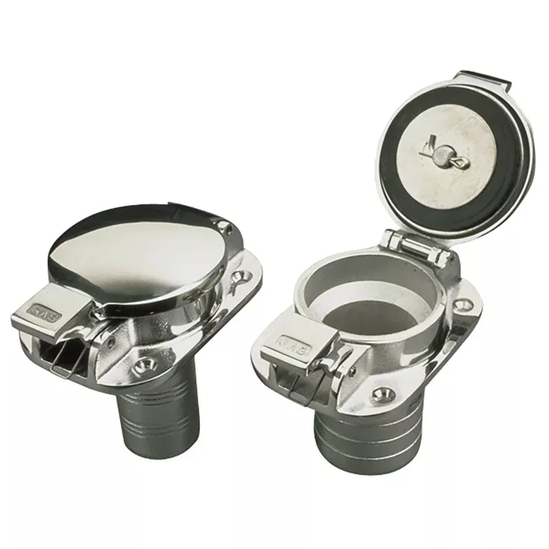 Sea-Dog Stainless Steel Flip Top Deck Fill - Gas - 1-1 /2