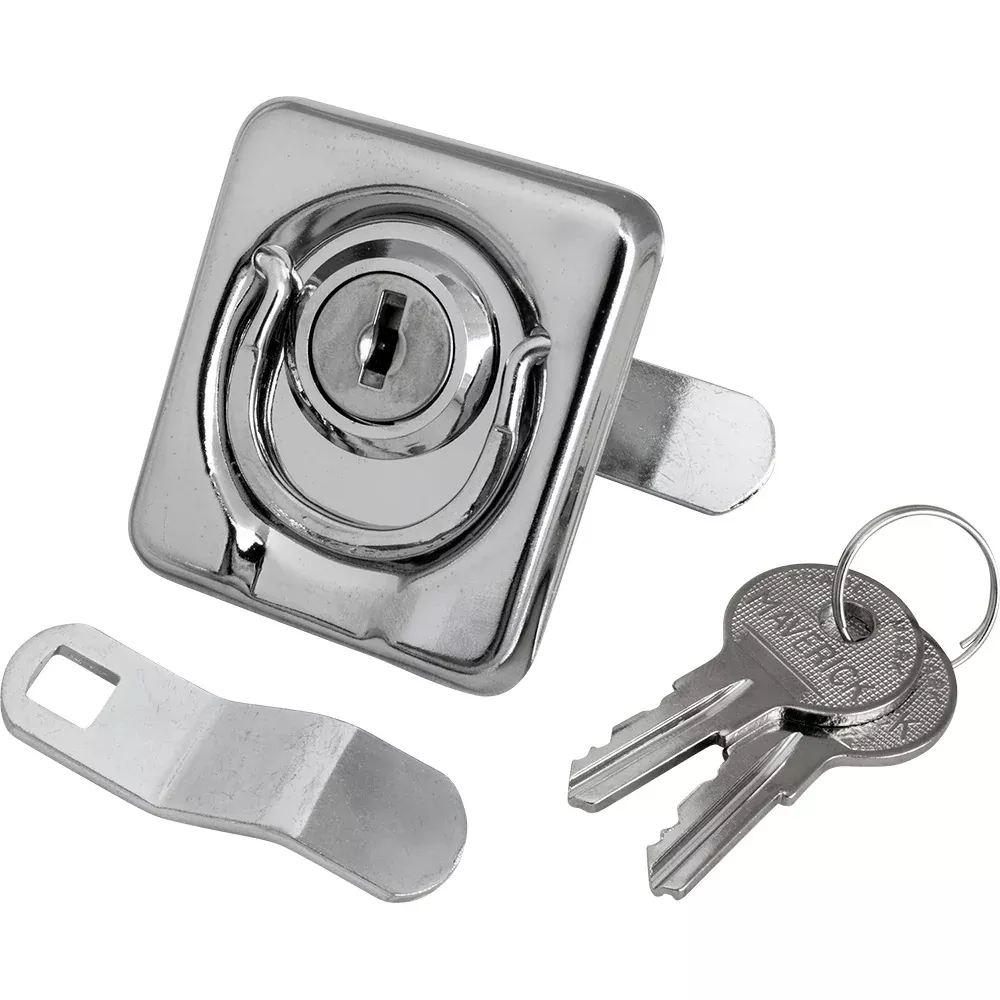 Sea-Dog Surface Mount Locking Ring Pull - Stamped 304 Stainless Steel /Die Cast Zinc Lock [221831-1]