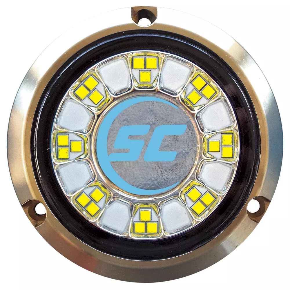 Shadow-Caster SCR-24 Bronze Underwater Light - 24 LEDs - Bimini Blue | SCR-24-BB-BZ-10