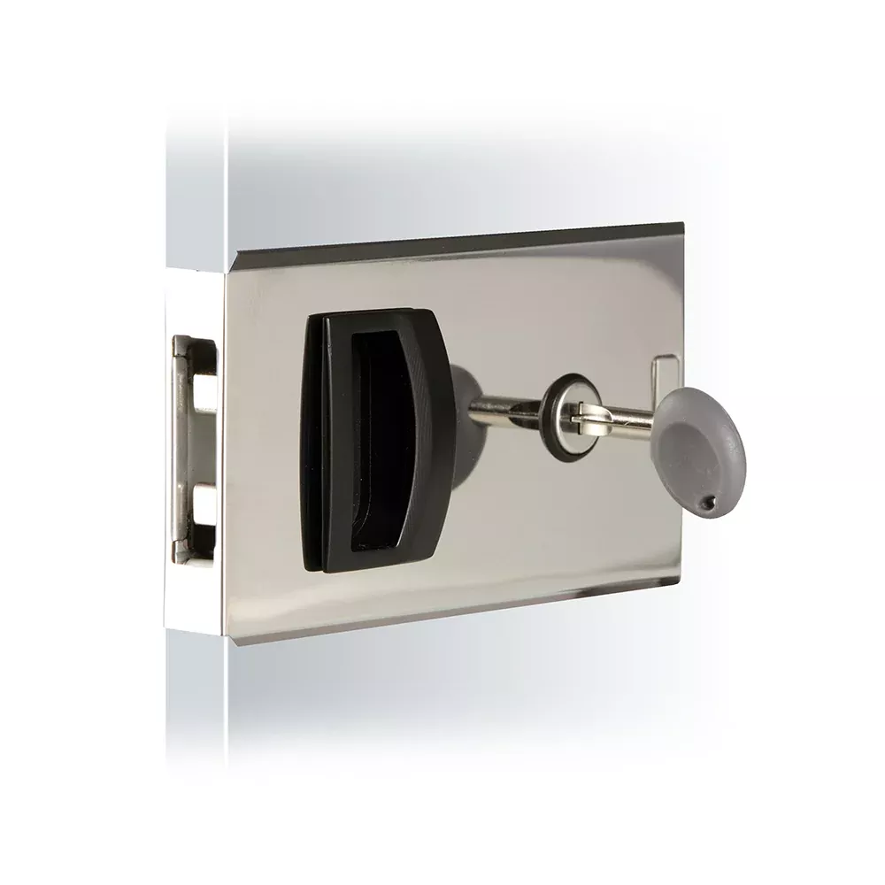 Southco Flush Sliding Door Latch - Square - Aluminum | MF-01-110-60