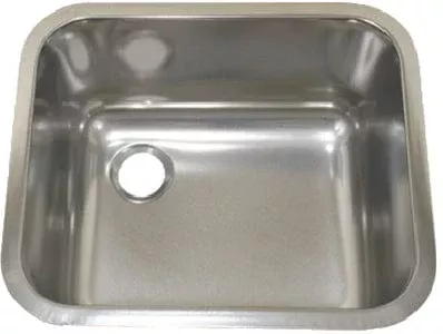 SS SINK RECT SATIN L FLANGE