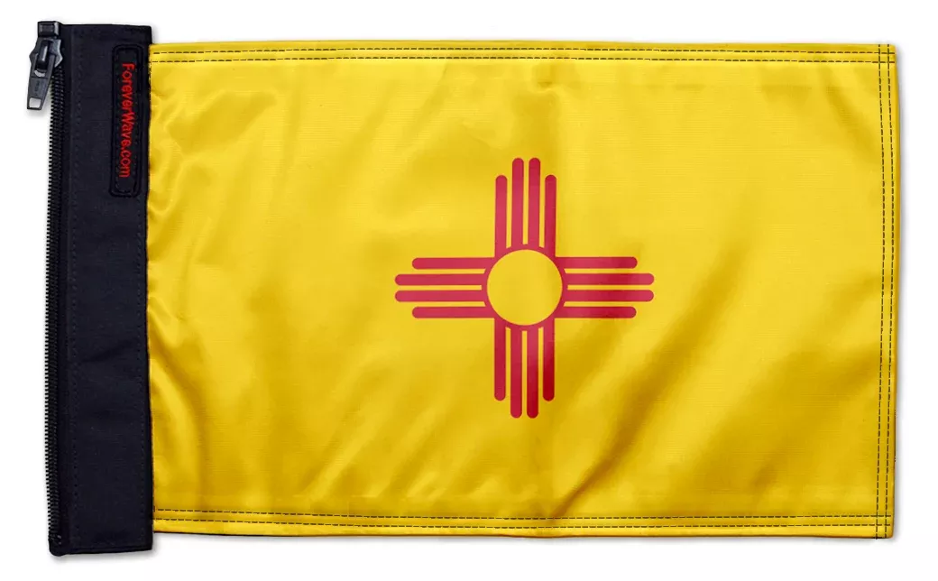 State Flag New Mexico 12"x18" Forever Wave Flag for Jeep Wrangler LJ 2003-2006