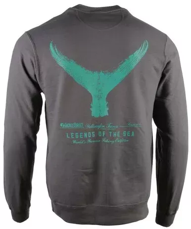 TackleDirect Yellowfin Tuna Crewneck Sweatshirt – Charcoal – X-Small