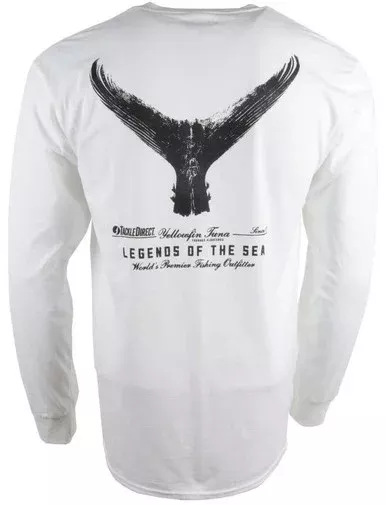 TackleDirect Yellowfin Tuna Men’s Long Sleeve T-Shirt White X-Small