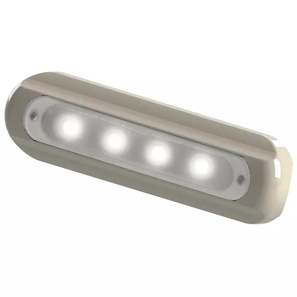 TACO 4-LED Deck Light - Flat Mount - White Housing | F38-8800W-1