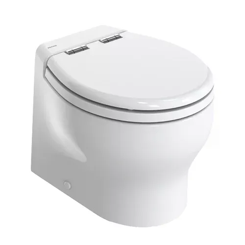 Thetford Silence 2G w/Wood Polyester Soft Close SeatStandard Solenoid - Short, White, 12V [T-E2G012DW/D00C00]