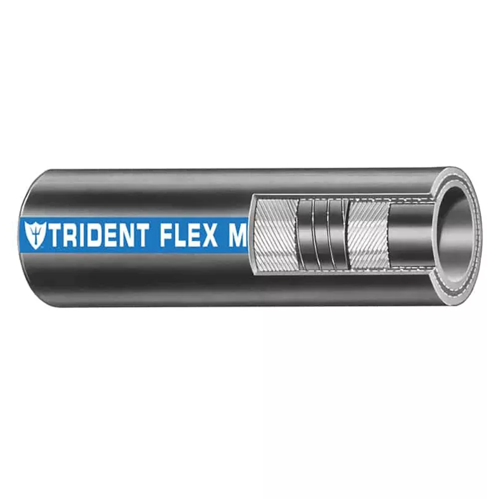 Trident Marine 1-1/2" Flex Marine Wet ExhaustWater Hose - Black - Sold by the Foot