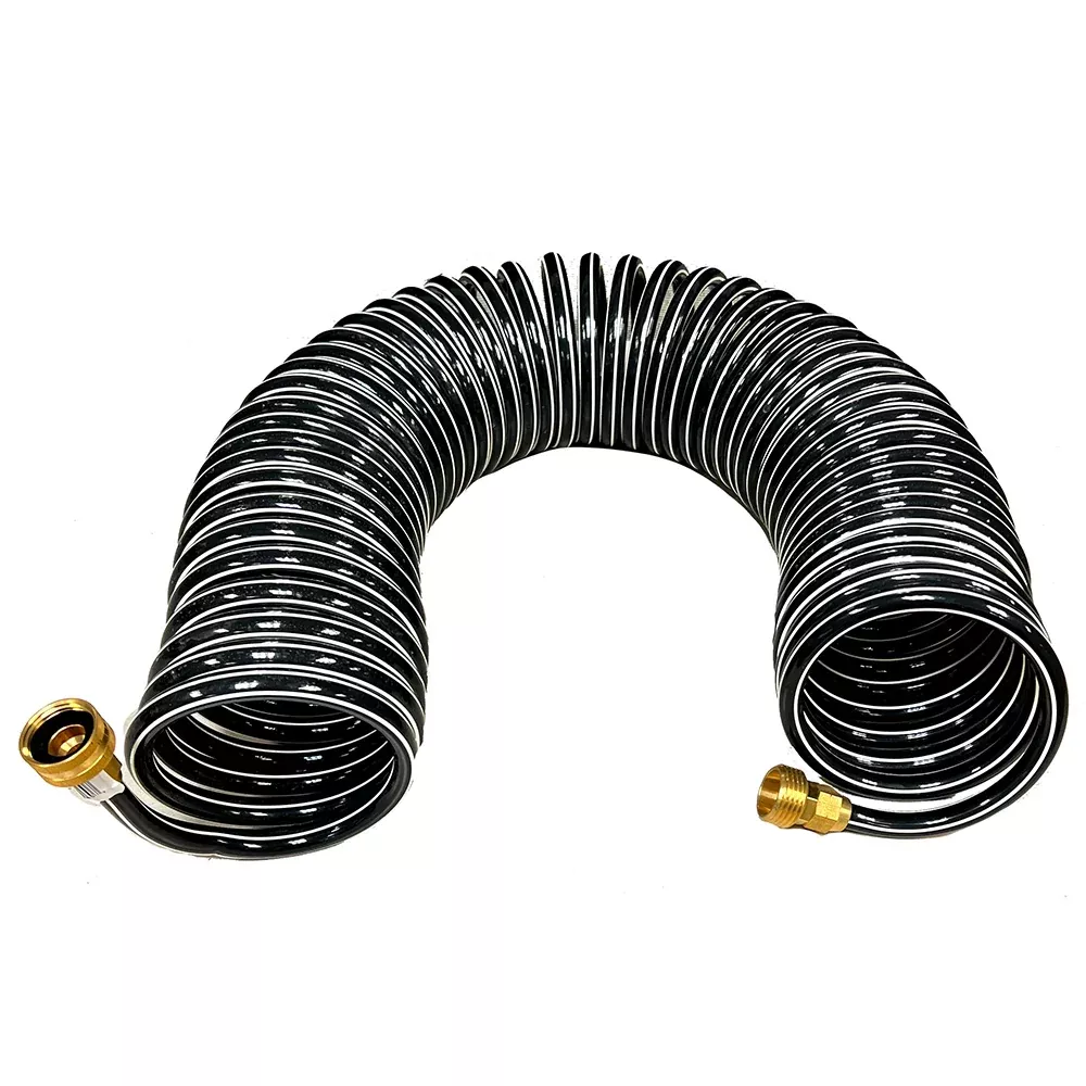 Trident Marine Coiled Wash Down Hose w /Brass Fittings - 15 [167-15]