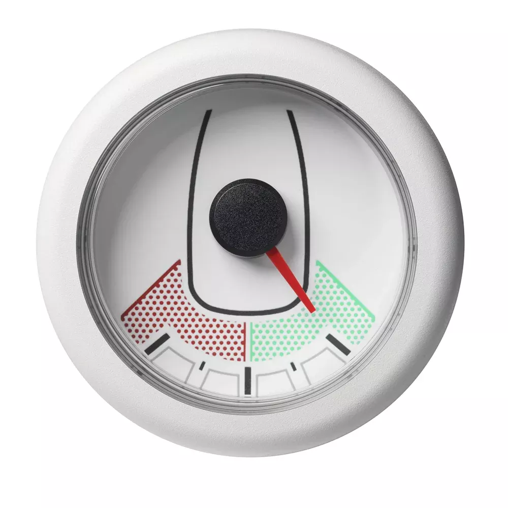 Veratron 52MM (2-1/16") OceanLink Rudder Angle Gauge - Left/Right - White Dial & Bezel | A2C1066090001