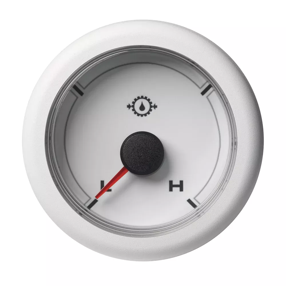 Veratron 52MM (2-1/16") OceanLink Transmission Oil Pressure Low/High (440 PSI) - White Dial & Bezel | A2C1066070001