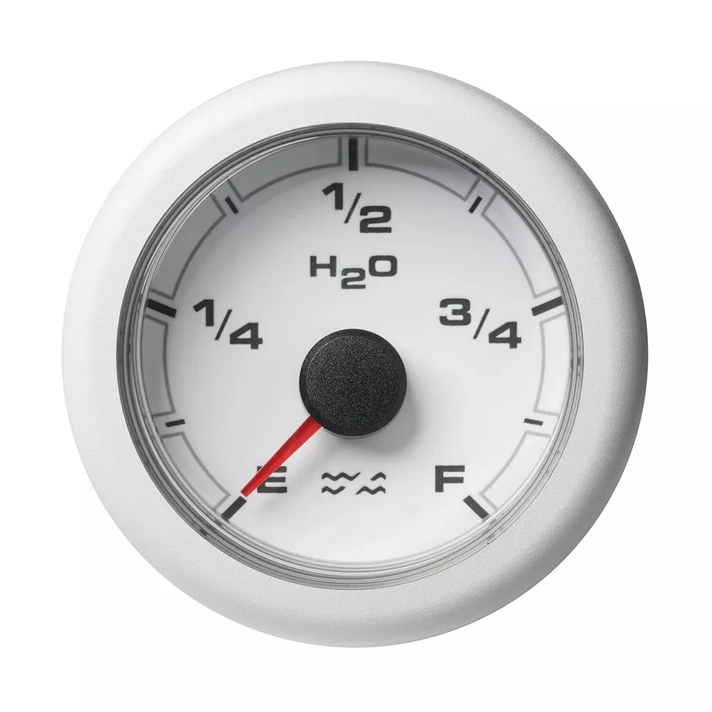 Veratron 52MM (2-1/16") OceanLink Waste Water Gauge - White Dial & Bezel | A2C1065900001