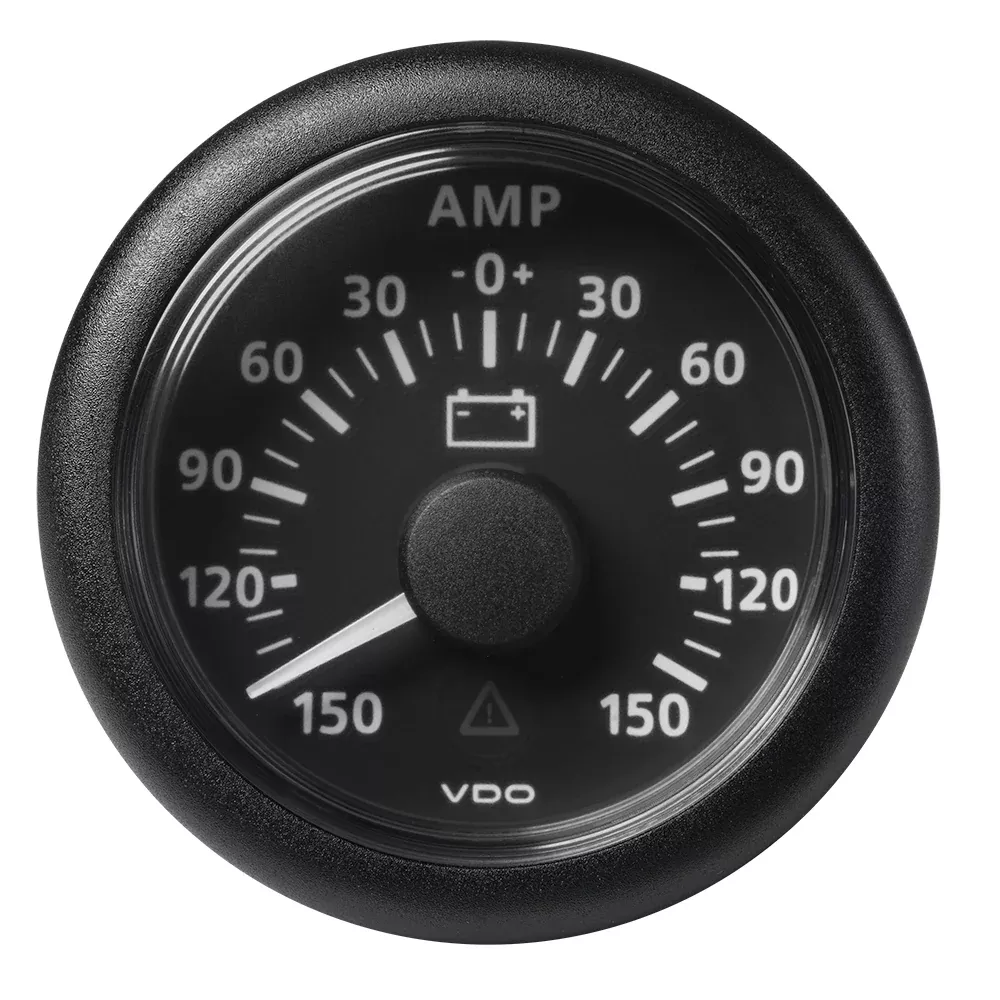 Veratron 52MM (2-1/16") ViewLine Battery Status Gauge -150/+150AMP - Black DialBezel