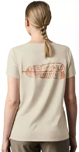 Yeti Turkey Feather Women’s Short Sleeve T-Shirt Sand Medium