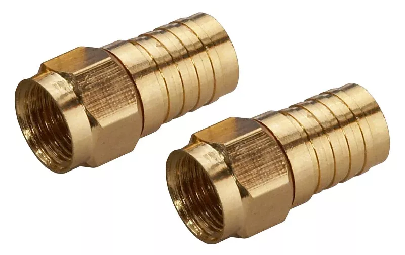 Zenith VA1002RG6WC Crimp-On Connector, Female Connector, Gold, Pack of